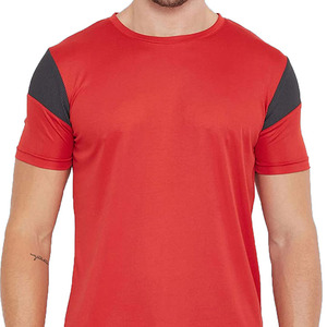 เสื้อยืดสำหรับผู้ชายเสื้อฟิตเนสแบบถักตัดและเย็บโลโก้ตามสั่ง - Product Image 6