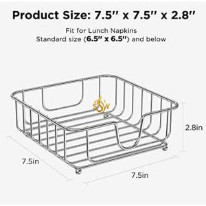 Porte-serviettes décoratif Fabrication d'acier inoxydable Argent poli Porte-serviettes Articles de cuisine Mouchoirs de comptoir de mariage - Product Image 2