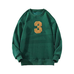 Venta al por mayor de los hombres sudadera de invierno 100% sudadera de algodón con logotipo personalizado bordado de impresión con capucha cuello en blanco de tela - Product Image 1