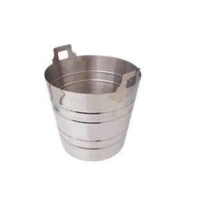 Seau à glace en acier inoxydable refroidisseur seau à vin de glace portable seau à champagne en métal - Product Image 3