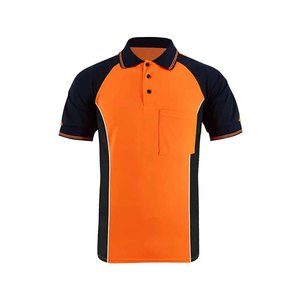 High Visibility Reflective Polo <b>T</b> <b>Shirts</b> for Construction Workers 2024 Custom OEM Safety Workwear for <b>Men</b> Comfortable Fit - Product Image 1