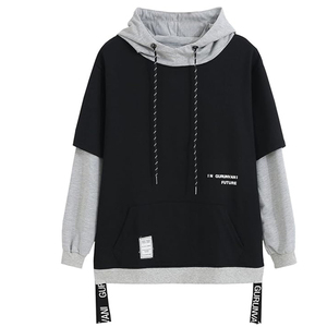 Sudadera con Capucha Personalizable para Hombre, 100% Algodón, Casual, Invernal, Forro Polar Transpirable, Corte Regular, con Cordón Ajustable, Estampado Sólido - Product Image 1
