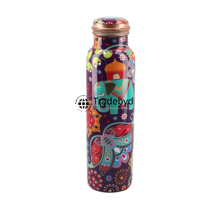 Botella de cobre inspirada en Ayurveda solución de hidratación elegante y funcional para los amantes de los regalos sostenibles Tradebyd - Product Image 1