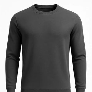 Pull-over à manches longues et col rond pour hommes, coupe ajustée, doux et confortable, articles FOB en gros du Bangladesh - Product Image 1