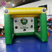 Cible de tir de football gonflable portable commerciale, but de football gonflable personnalisé pour les jeux d'enfants en extérieur