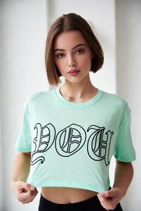 T-shirt court classique pour femme, décontracté, mode quotidienne, coton doux, léger, vêtement d'été, style moderne, chemise courte élégante pour femmes - Product Image 4