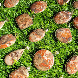 ที่ดีที่สุดเกรดเสือดาวผิว Cabochon คุณภาพสูงเสือดาวผิวหลวมอัญมณี Cabochon หลวมจี้โลหะสําหรับเครื่องประดับ - Product Image 4