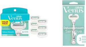 Recharges de lames de rasoir Gillette Venus Extra Smooth Sensitive pour femmes, 6 pièces, conçues pour les femmes à la peau sensible - Product Image 2