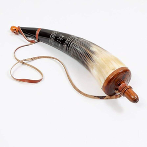 Corne de buffle naturelle de haute qualité, fabriquée sur mesure, avec poignées en cuir, idéale pour les magasins de fournitures viking pour la revente - Product Image 4