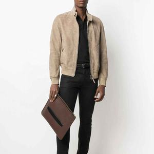 High Quality Men's <b>Slim</b> <b>Fit</b> Waterproof Eco-Friendly Leather <b>Jacket</b> with Windproof Features Winter Ready - Product Image 2