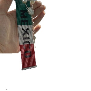 Decorative Seed Beads and Beaded Embroidery Car Hanging with logo Options New Design Full Customized Seed Bead Car Charm - Product Image 6