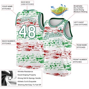 Camiseta de baloncesto de moda de color personalizado transpirable y costura de secado rápido camiseta de baloncesto de alta calidad - Product Image 2