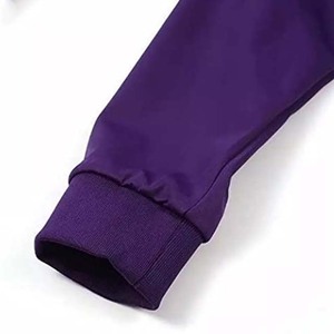 Design Your Own Logo <b>Men</b> Track <b>Suit</b> <b>Purple</b> Color Zipper Customized Fabric Cotton Fleece High Quality Winter Sports Man Tracksuit - Product Image 5