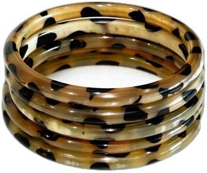 FAN BANGLES PULSERAS CUERNO DE BÚFALO BRAZALES y pulseras MODERNAS Venta al por mayor Pulsera artesanal de moda más nueva - Product Image 1