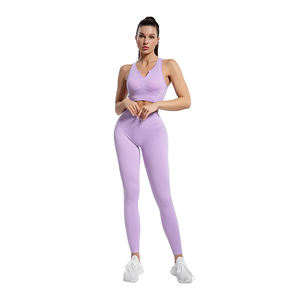 Conjunto de Yoga de alta calidad Impreso Precio asequible Estilo de tendencia Recién llegado Conjunto de yoga para mujeres de etiqueta privada - Product Image 1