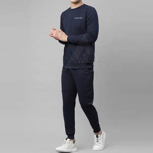 Ensemble décontracté unisexe personnalisé XL/XXL fermeture à glissière 100% coton polaire sport jogging survêtement respirant imperméable pour l'automne - Product Image 4