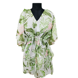 Caftán Corto de Algodón con Estampado Jaipuri - Product Image 1