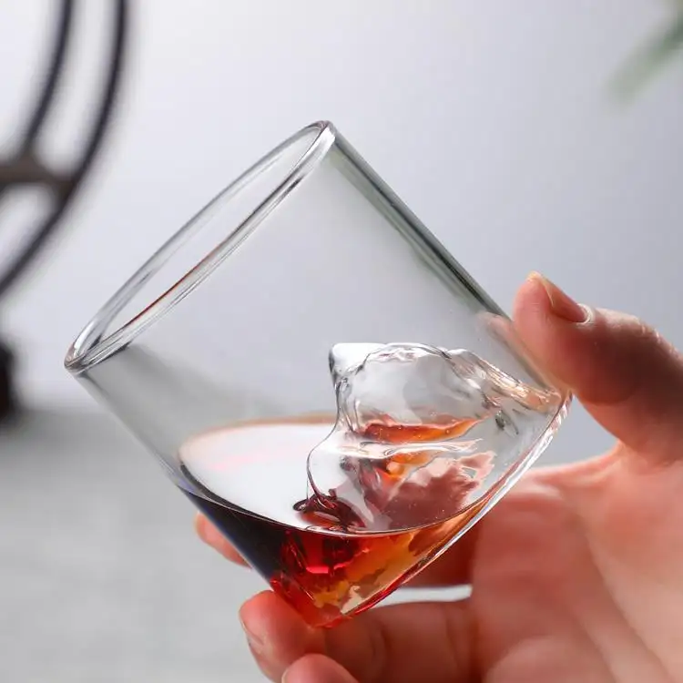 170ml 300ml luxury personalized wine mountains glasses gift whiskey glass cup