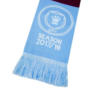 Venta al por mayor personalizada equipo de fútbol City Club bufanda de doble cara de punto acrílico Fan bufanda Inglaterra bufanda de fútbol - Product Image 5