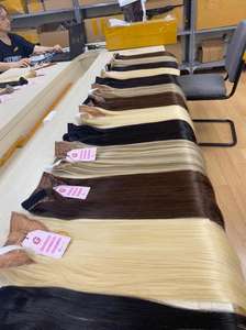 Extensión de paquete de cabello humano de cola de caballo 100% crudo vietnamita Remy Natural proveedor precio al por mayor Clip en - Product Image 3