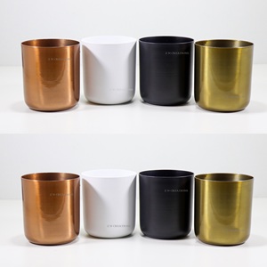 Envase de Vela Blanco Personalizado de Alta Calidad, Envase de Cera de Soja Perfumada, Tarro de Vela Metálico Vacío para Fabricación de Velas con Tapa Votiva - Product Image 5