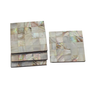 Meilleure qualité nacre caboteur forme carrée vaisselle de Table tasse tapis sous-verres Table à manger accessoires fournitures - Product Image 2