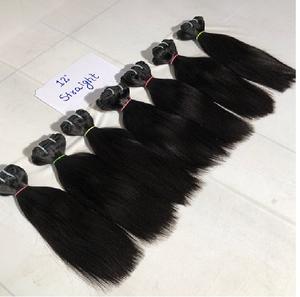 ผมมนุษย์แท้ 100% จากมองโกเลีย แบบตรง ไม่ผ่านการแปรรูป  จัดเรียงเกล็ดผม  ขนาด 10-32 นิ้ว เกรด 8A-12A  แบบเป็นมัด สำหรับต่อผมสำหรับผู้หญิงผิวสี - Product Image 1