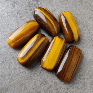 Top Grade AAA Grade Naturel Oeil de Tigre Pierres Précieuses Grand Coussin Forme Cabochon Dos Plat Calibré Toutes Les Tailles Disponibles En Gros - Product Image 3