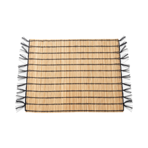 Juego de Manteles Individuales Tejidos con Diseño Floral a Rayas - Poliéster Hecho a Mano Moderno para Uso en el Hogar, Bodas, Exteriores y Hoteles - Product Image 1