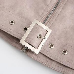 Nouveau Style veste d'hiver pour femmes en cuir véritable de haute qualité personnalisable coupe-vent imperméable fermeture éclair veste en cuir uni - Product Image 6