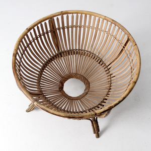 Bamboo Elevated <b>Basket</b> | Bamboo Raised Storage <b>Basket</b> - Product Image 3