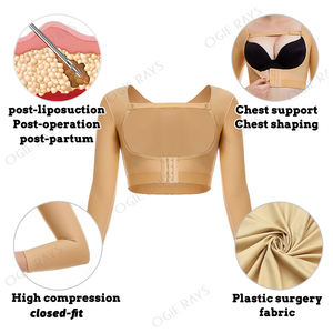 Vêtements de compression pour bras après liposuccion, manches longues, soutien-gorge push-up, <span class=keywords><strong>corset</strong></span> amincissant, vêtements de modelage du corps - Product Image 2