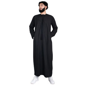 Cultural And Casual Wear Thobes Summer Lightweight Men's Thobe Custom Chest Tussle Design Long Arab <b>Dress</b> for Men - Product Image 1