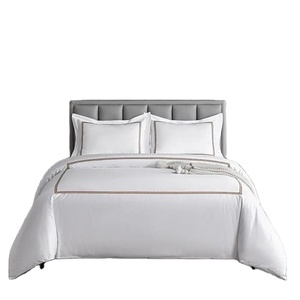 100% algodón personalizado Hotel sábanas moderno diseño sólido ropa de cama juego de cama para el hogar Hospital 200TC hilo para bodas - Product Image 1