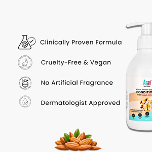 Crème revitalisante à la kératine et à la protéine de blé de qualité supérieure, huile d'amande douce pour cheveux secs et abîmés, formule 2-en-1, réduit la perte de cheveux, Inde - Product Image 6