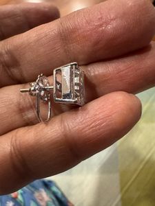 14k White <b>Gold</b> Diamond Stud <b>Earrings</b> Custom Solitaire 5ct Lab Grown <b>Emerald</b> Cut IGI Certified-for Gift - Product Image 4