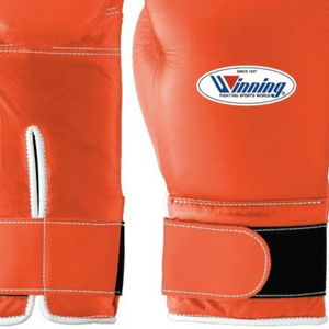 Professional Orange <b>Leather</b> Boxing <b>Gloves</b> Velcro Wrist Training Sparring <b>Gloves</b> for Men and <b>Women</b> - Product Image 4
