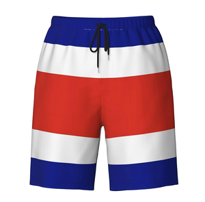 Short de bain mi-long OEM à séchage rapide avec cordon élastique, short de surf, short de plage, teinture unie, impression par sublimation personnalisée - Product Image 3