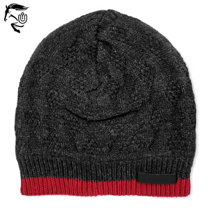 Gorro de punto de Jacquard con logotipo personalizado, ligero, 100% de lana, tela de alta calidad, impresión Digital - Product Image 6