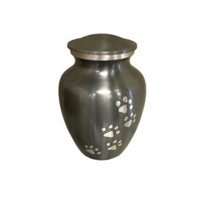 โกศสำหรับสัตว์เลี้ยงทำจากทองเหลืองพิมพ์ลายอุ้งเท้าสีฟ้าสำหรับใส่เถ้ากระดูกสำหรับสัตว์เลี้ยงทำจากทองเหลืองแกะสลักด้วยมือ - Product Image 6