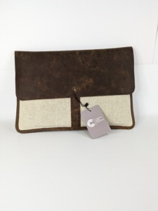 Vintage affaires cuir hommes manches ordinateur portable hommes femmes 15.6 pouces ordinateur portable affaires solide décontracté manches pour femme fille - Product Image 5