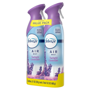 Febreze Air Mist, Ambientador en Aerosol, Aroma Lavanda Crepuscular, 8.1oz, Paquete de 2 - Product Image 1