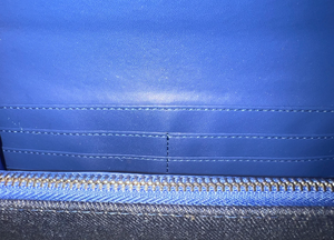 Cartera de mano con letras griegas minifalda de cuero delgada personalizada con cierre de cremallera para hermandad de mujeres cartera corta vintage - Product Image 3