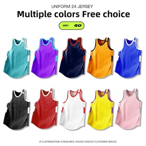 Customizable Kid/Adult Quick-Drying Basketball Jersey Breathable Sleeveless Sportswear Training Uniform Shirts Sport Suit - Product Image 6