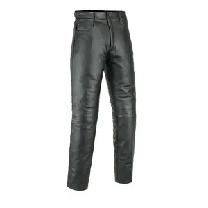 Premium Men's Leather Motorcycle Trousers | Sports Biker Racing Pants | Motorbike Protective Gear Trousers