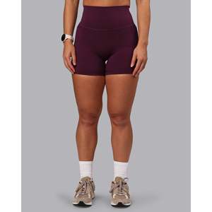 Shorts ultra taille haute pour femme Elixir avec poches - Cherry Lacquer - Product Image 6