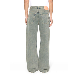 กางเกงยีนส์สีดำฟอกใหม่สำหรับผู้ชายกางเกงยีนส์สตรีทแวร์ทรงหลวมแนวสตรีทแวร์น้ำหนักเบาสไตล์ลำลอง - Product Image 4