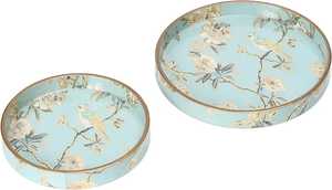 Bandeja multiusos de madera MDF y acero, bandeja de almacenamiento y decoración para cocina, sala de estar y oficina - Product Image 2