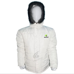 Chaqueta de invierno popular de High Street para adultos Diseño con capucha sólido de moda Fácil de usar Cremallera de lana cálida Estilo ajustado Frontal - Product Image 1