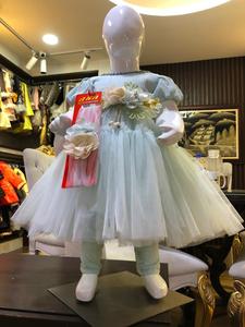 ชุดเดรสแขนบอลผ้าซาตินลายดอกไม้สำหรับงานปาร์ตี้ฤดูใบไม้ผลิ - Product Image 2